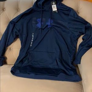3XL Men’s Under Armour Coldgear Hoodie Navy Blue